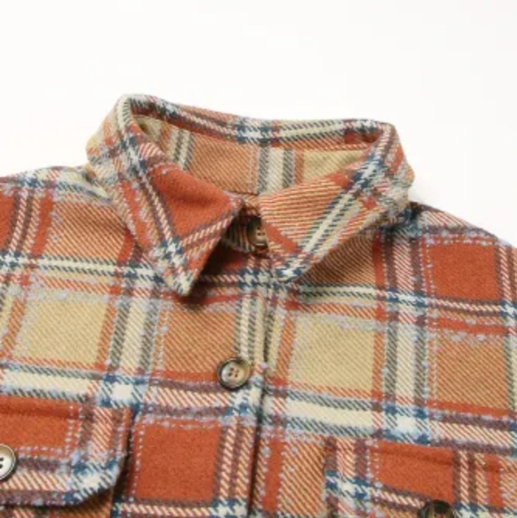 Last one New Oversized plaid shacket - Picture 11 of 15